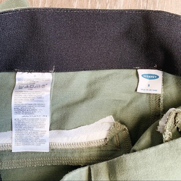 High Waisted Skinny Green Pants | Old Navy - Picture 5 of 5